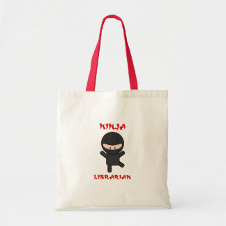 Bolsa Tote Bibliotecário de Ninja (liso)