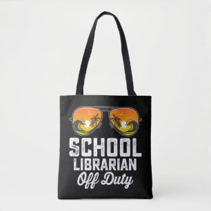 Bolsa Tote Bibliotecário Escolar Fora de Serviço no Último Di