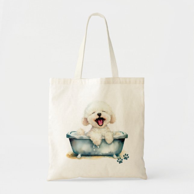Bolsa Tote Bichon Frise Dog (Frente)