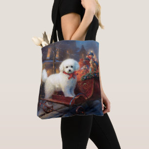 Bolsa Tote Bichon Frise Natal Fesason