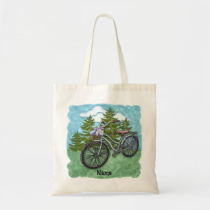 Bolsa Tote Bicicleta Azul Antiga