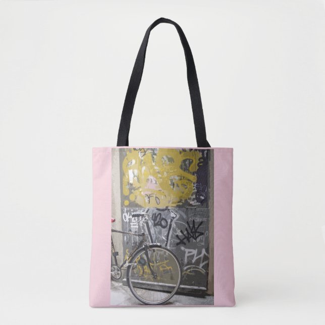 Bolsa Tote Bicicleta com grafites, Madrid (Frente)
