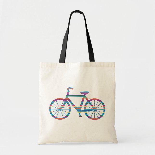 Bolsa Tote Bicicleta da Multi-Listra (Frente)