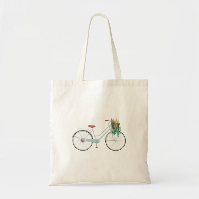 Bolsa Tote Bicicleta Floral (Frente)