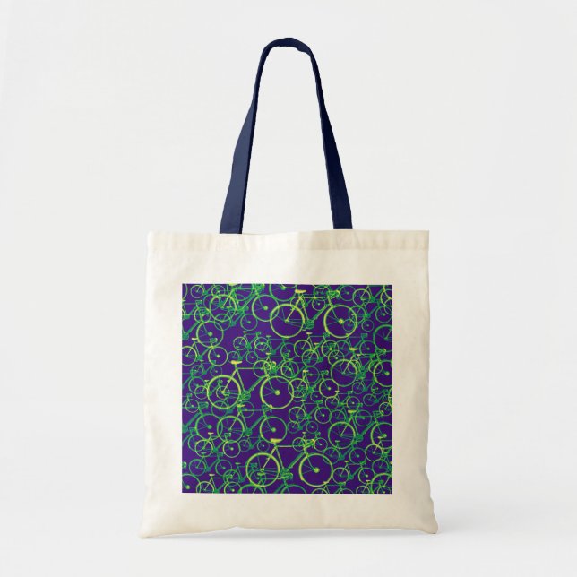 Bolsa Tote bicicleta: padrão de ciclismo (Frente)