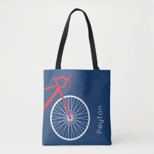 Bolsa Tote Bicicleta Vermelha e Branca