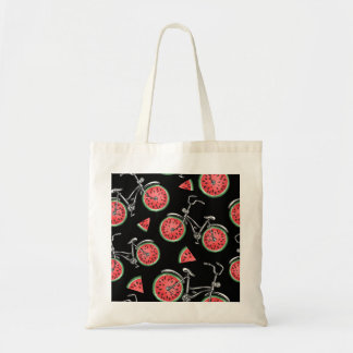 Bolsa Tote Bicicletas de roda de melancia, padrão de verão.