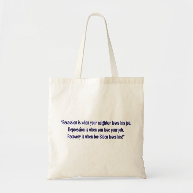 Bolsa Tote Biden-Recessão- (Frente)