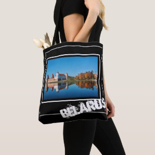 Bolsa Tote Bielorrússia Беларусь Arquitetura do Castelo de Mi