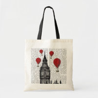 Big Ben e Red Hot Air Balloons