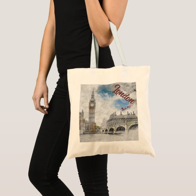 Bolsa Tote Big Ben, Londres, Reino Unido (Frente (produto))