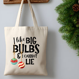 Bolsa Tote Big Bulbs Bright Funny & Festive Christmas Holiday
