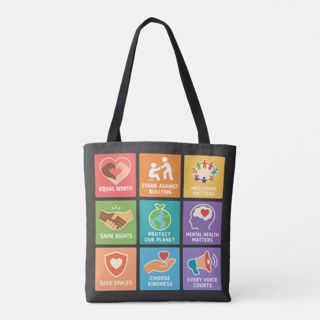 Bolsa Tote Big fan of human rights (Verso)