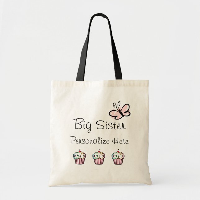 Bolsa Tote Big Sister Baby Love Tote Bag (Frente)