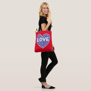 Bolsa Tote Big Veri Peri Love Heart