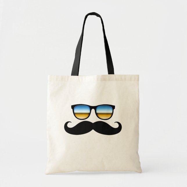 Bolsa Tote Bigode legal sob máscaras (Frente)