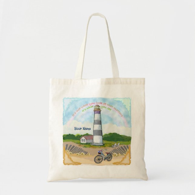 Bolsa tote Bike Choice Lighthouse (Frente)
