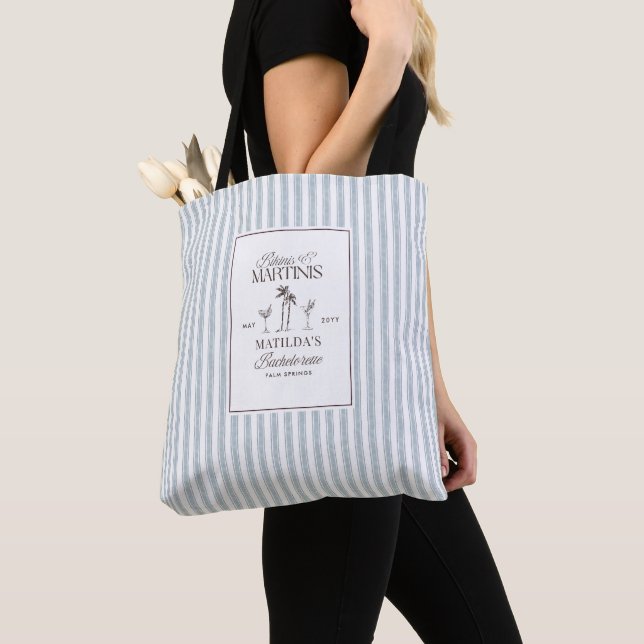 Bolsa Tote Bikinis e martinis Elegante despedida de solteira  (Close Up)
