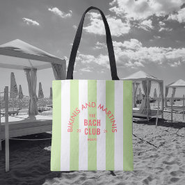 Bolsa Tote Bikinis E Martinis O Clube de Bach Faixa Verde