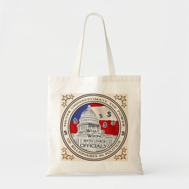 Bolsa Tote Bilionários políticos (Frente)