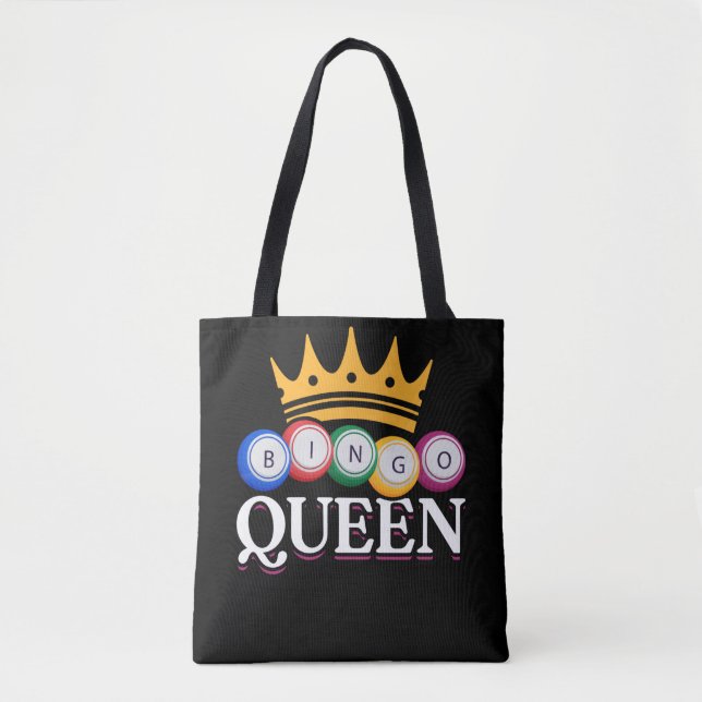 Bolsa Tote Bingo Bingo Bingo Balls Rainhas (Frente)