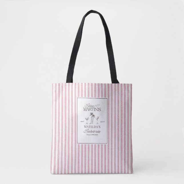 Bolsa Tote Biquínis e martinis Elegante despedida de solteira (Frente)