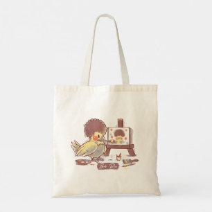 Bolsa Tote Birb Ross Meme - Saco Amarelo De Tote De Cockatiel