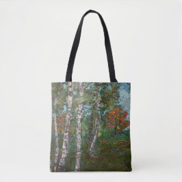 Bolsa Tote Birch Trees (por Kimon Loghi)