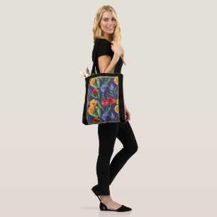 Bolsa Tote Birth Month Flower August Poppy