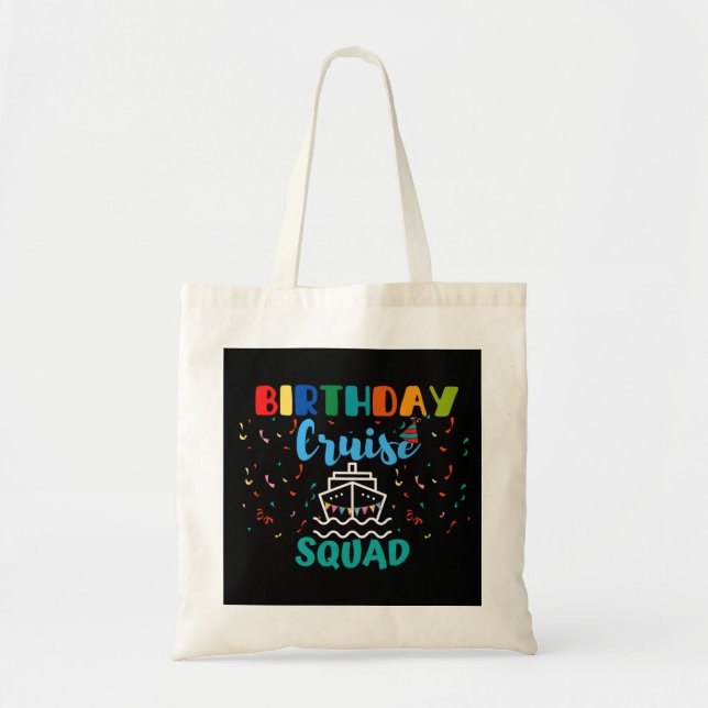 Bolsa Tote Birthday Cruise Squad (Frente)