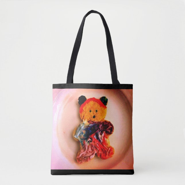 Bolsa Tote Biscoito de Urso de Pelúcia (Frente)