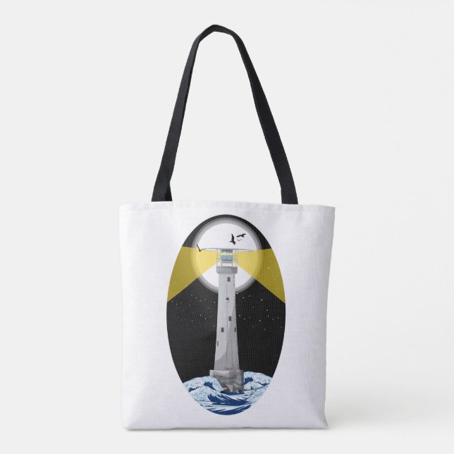 Bolsa Tote Bishop Rock Lighthouse (Verso)