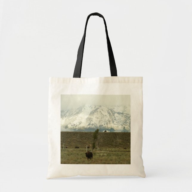 Bolsa Tote Bison no Grand Teton National Park Fotografia (Frente)