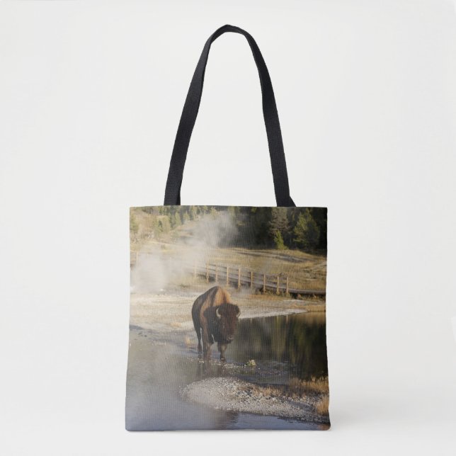 Bolsa Tote Bison Yellowstone Nature | Fotografia de animais s (Frente)