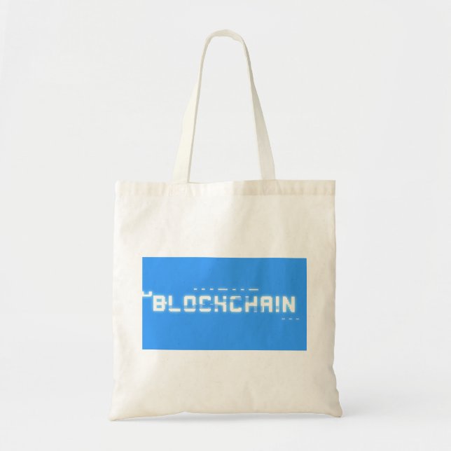 Bolsa Tote Bit glitch Block (Frente)