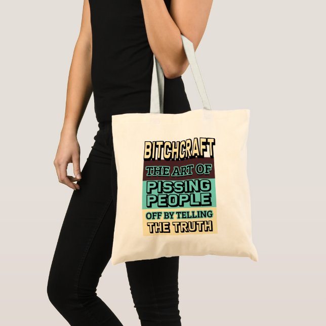 Bolsa Tote Bitchcraft A arte de deitar Pessoas fora (Frente (produto))
