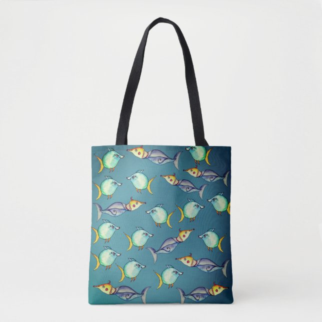 Bolsa Tote Bizarre Fishes (Frente)