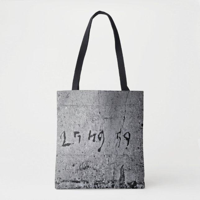 Bolsa Tote Black and gray concrete surface (Frente)