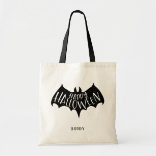 Bolsa Tote Black Bat Happy Halloween