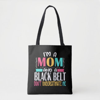 Bolsa Tote Black Belt Karate Jiu Jitsu Martial Arts Mom