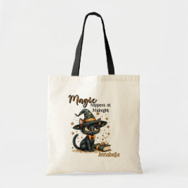 Bolsa Tote Black Cat Art Bag, Bonito Halloween