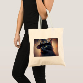 Bolsa Tote Black Cat Halloween
