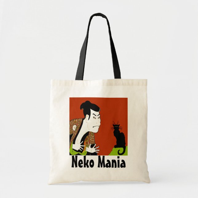 Bolsa Tote Black Cat Neko Mania (Frente)
