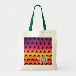 Bolsa Tote Black Cats Ombre Rainbow Name Library Livros