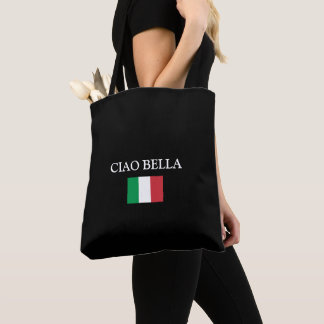 Bolsa Tote Black CIAO BELLA ITALY FLAG