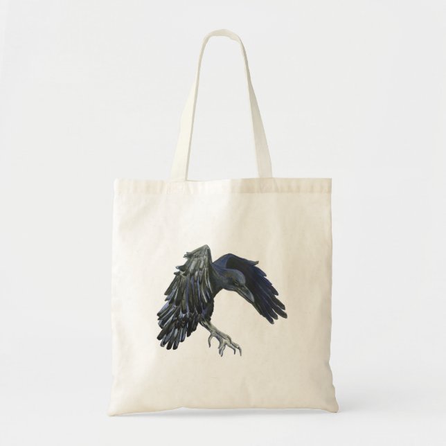 Bolsa Tote Black Crow Master of Time Illustration (Frente)