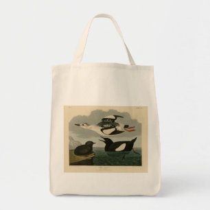 Bolsa Tote Black Guillemot das Aves da América de Audubon