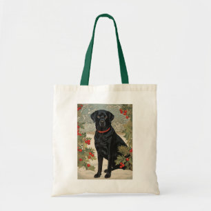 Bolsa Tote Black Labrador no inverno