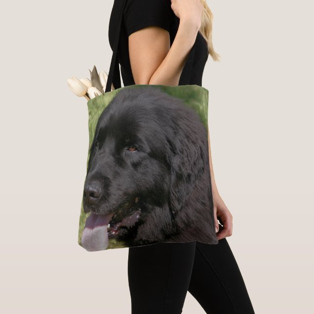 Bolsa Tote Black Newland Dog (Close Up)