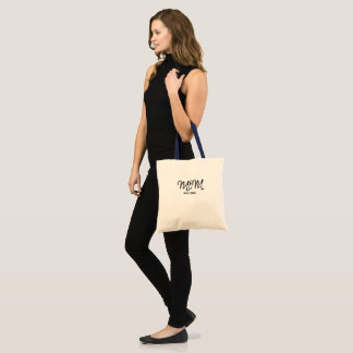 Bolsa Tote Black Script Established Mom Tote Bag